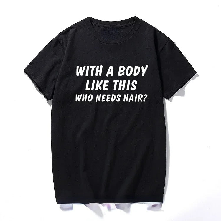 Plus Size Men's Cotton Short-sleeved Summer English Letter Printed T-shirt Top Men