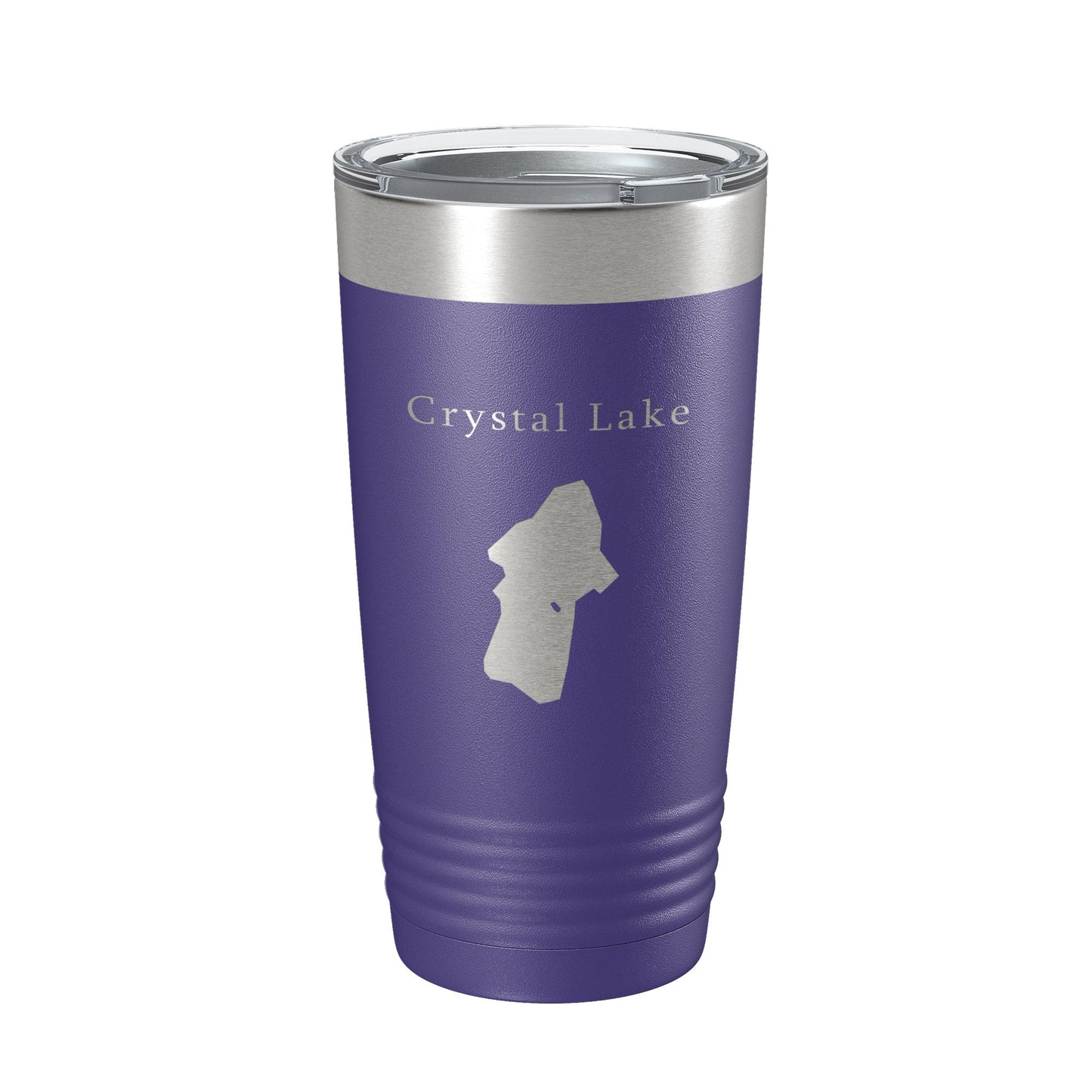 Crystal Lake Map Tumbler Travel Mug Insulated Laser Engraved Coffee Cup California 20 oz-15
