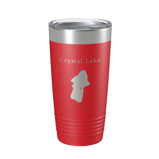 Crystal Lake Map Tumbler Travel Mug Insulated Laser Engraved Coffee Cup California 20 oz-10