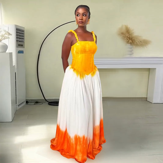 Women's Wear Loose Sling Seaside Atmosphere Dress