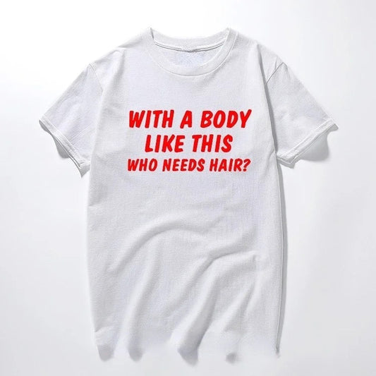 Plus Size Men's Cotton Short-sleeved Summer English Letter Printed T-shirt Top Men