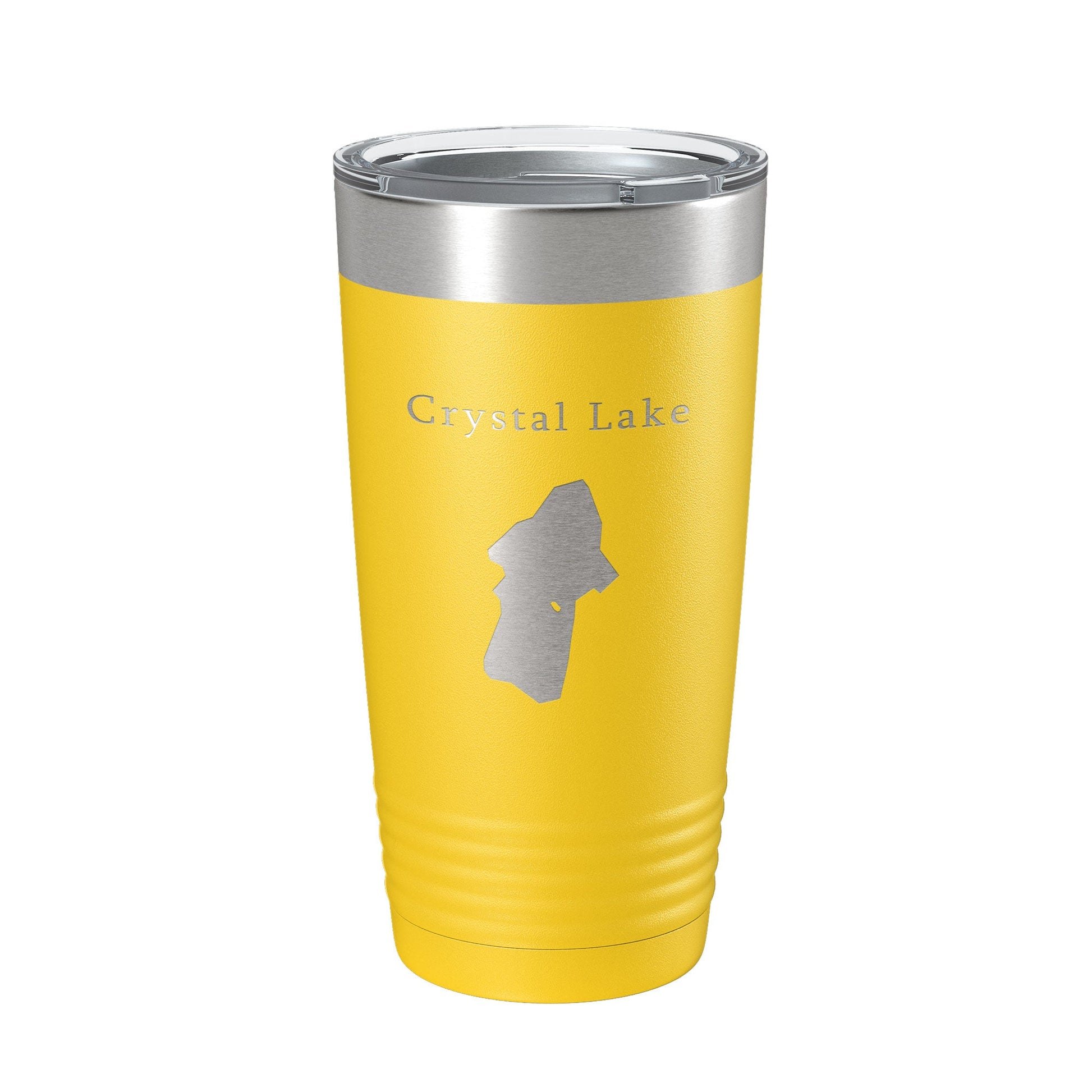 Crystal Lake Map Tumbler Travel Mug Insulated Laser Engraved Coffee Cup California 20 oz-4