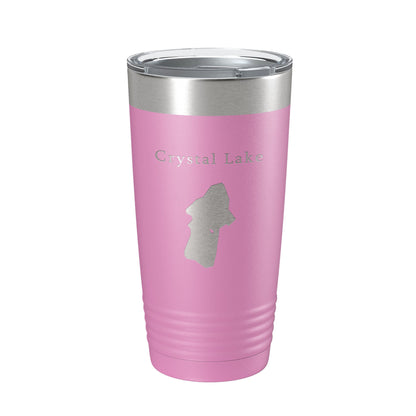 Crystal Lake Map Tumbler Travel Mug Insulated Laser Engraved Coffee Cup California 20 oz-14