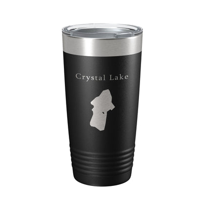 Crystal Lake Map Tumbler Travel Mug Insulated Laser Engraved Coffee Cup California 20 oz-5