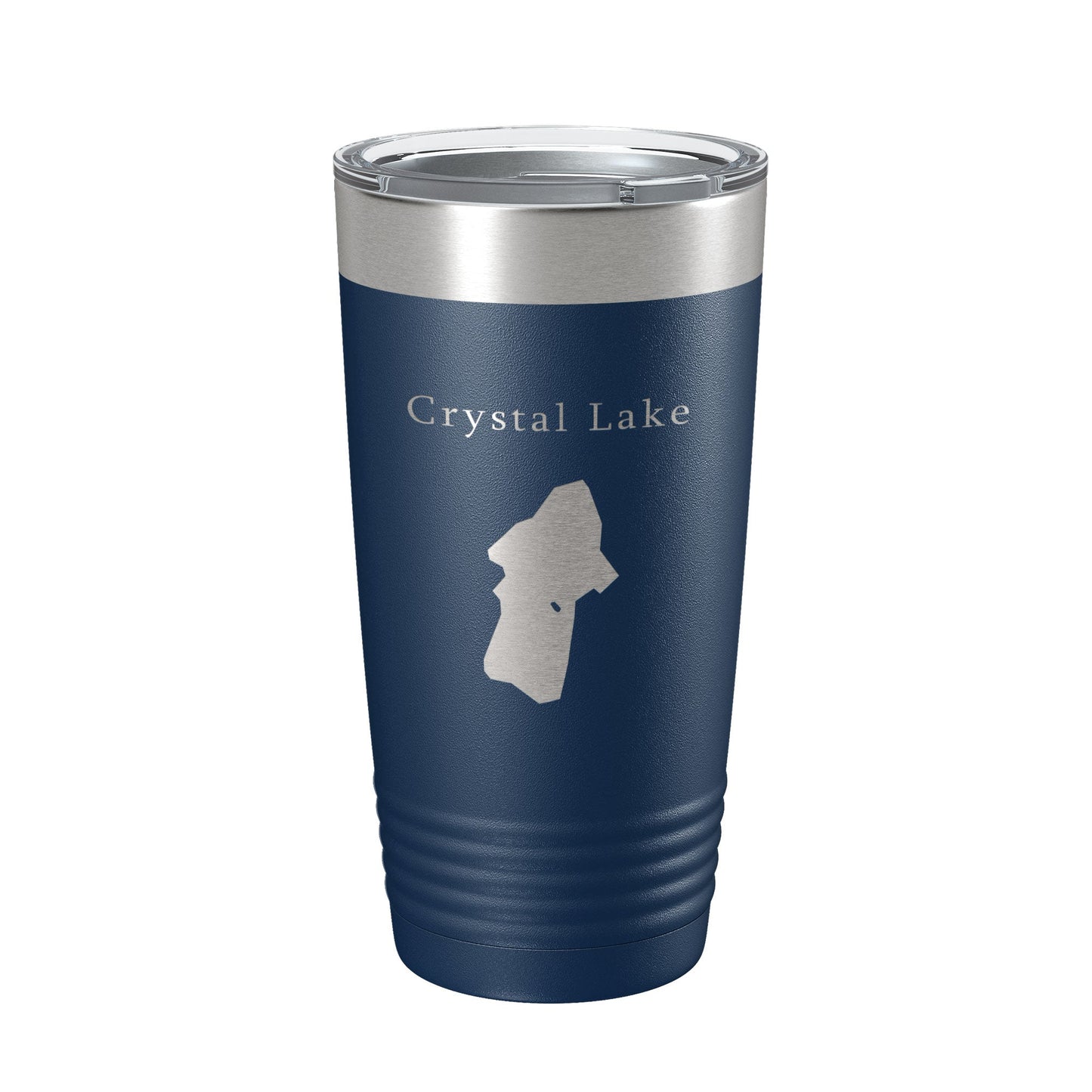Crystal Lake Map Tumbler Travel Mug Insulated Laser Engraved Coffee Cup California 20 oz-2