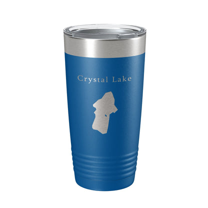Crystal Lake Map Tumbler Travel Mug Insulated Laser Engraved Coffee Cup California 20 oz-6