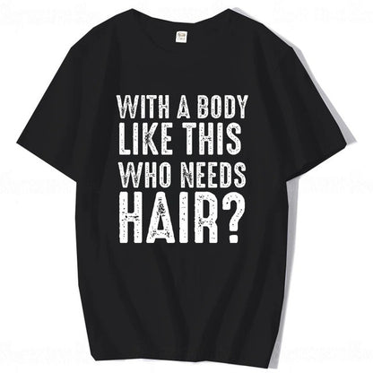 Plus Size Men's Cotton Short-sleeved Summer English Letter Printed T-shirt Top Men