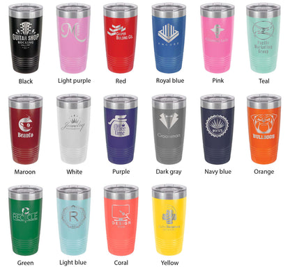 Crystal Lake Map Tumbler Travel Mug Insulated Laser Engraved Coffee Cup California 20 oz-3