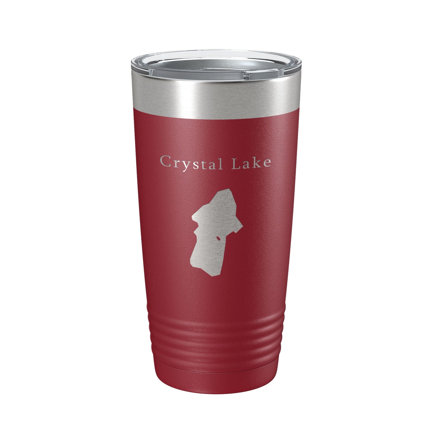 Crystal Lake Map Tumbler Travel Mug Insulated Laser Engraved Coffee Cup California 20 oz-18