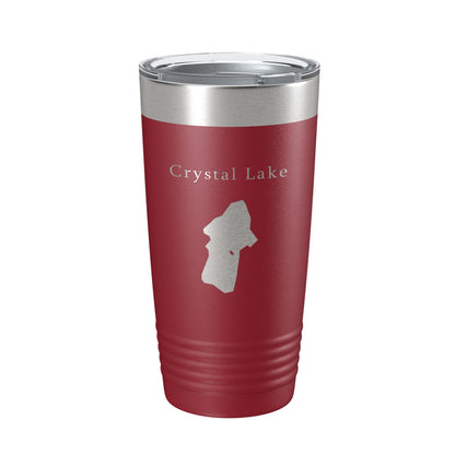 Crystal Lake Map Tumbler Travel Mug Insulated Laser Engraved Coffee Cup California 20 oz-18