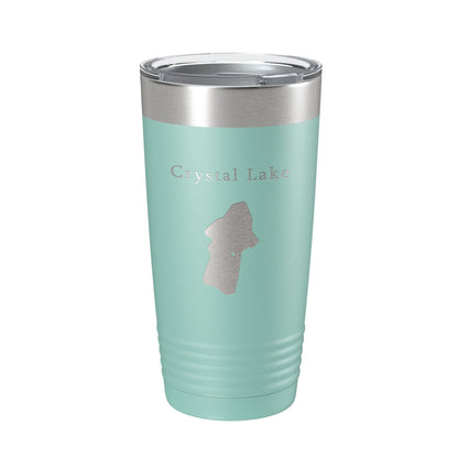 Crystal Lake Map Tumbler Travel Mug Insulated Laser Engraved Coffee Cup California 20 oz-12